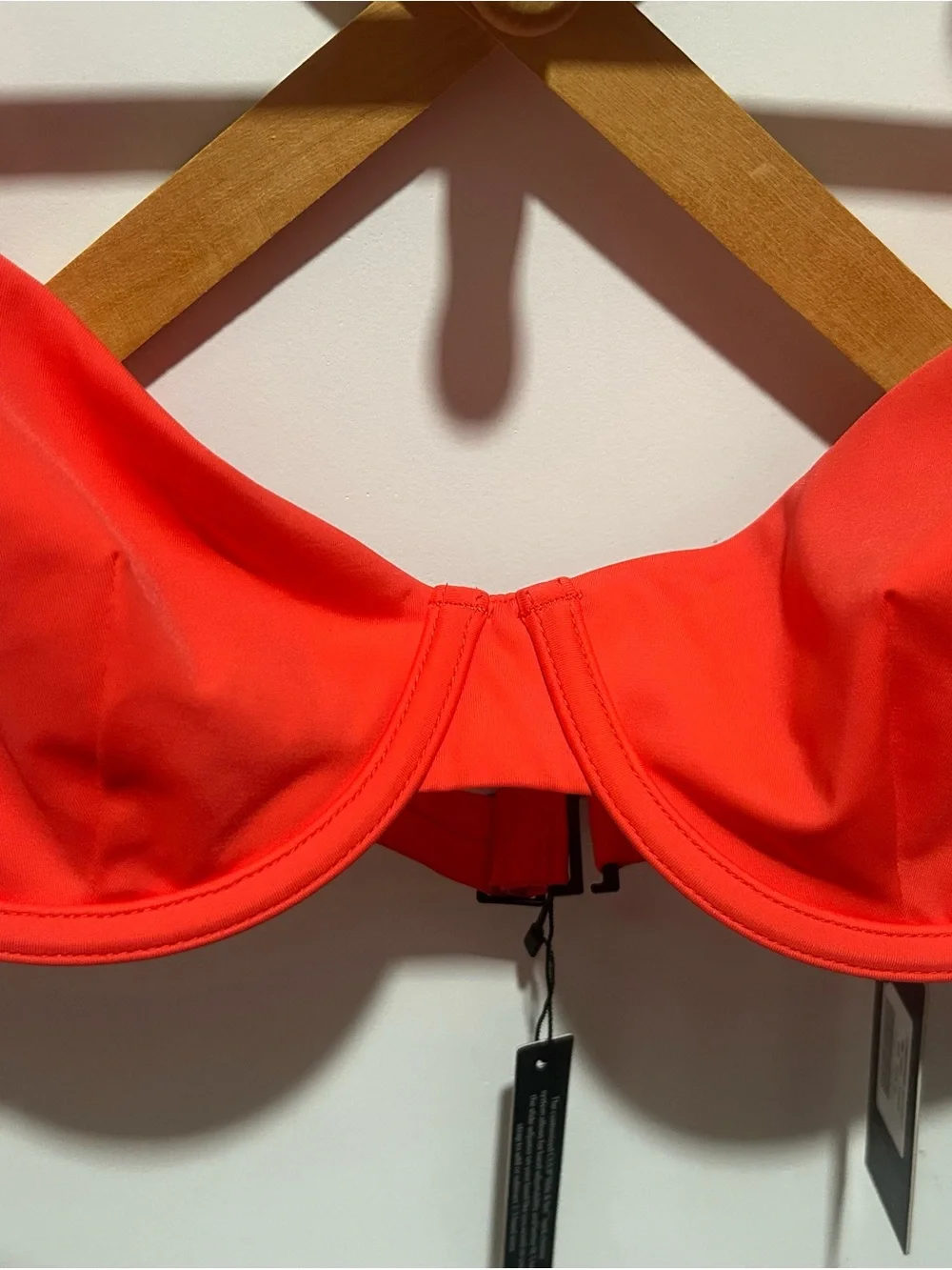 CUUP Bright Red Underwire Bikini Swim Top